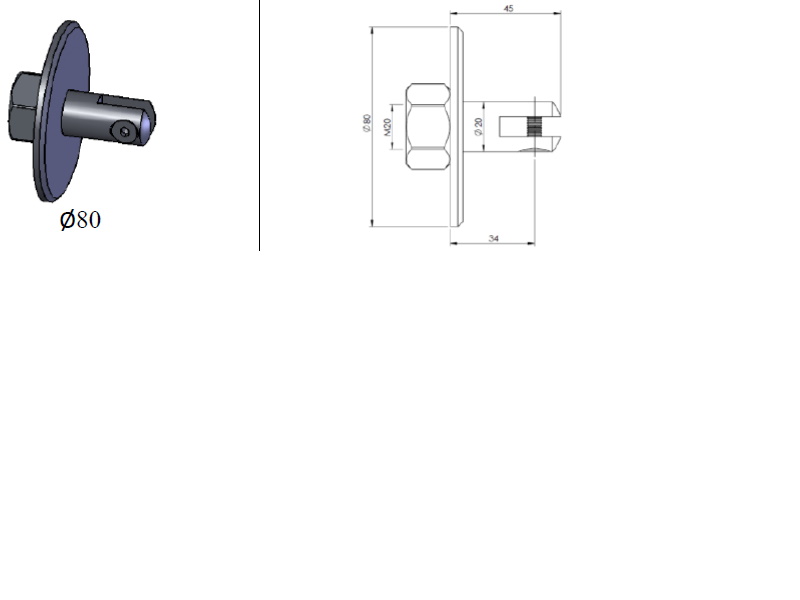 Jumtiņa GR augšējais sienas stiprinājums