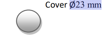 Vāciņš Ø23 mm