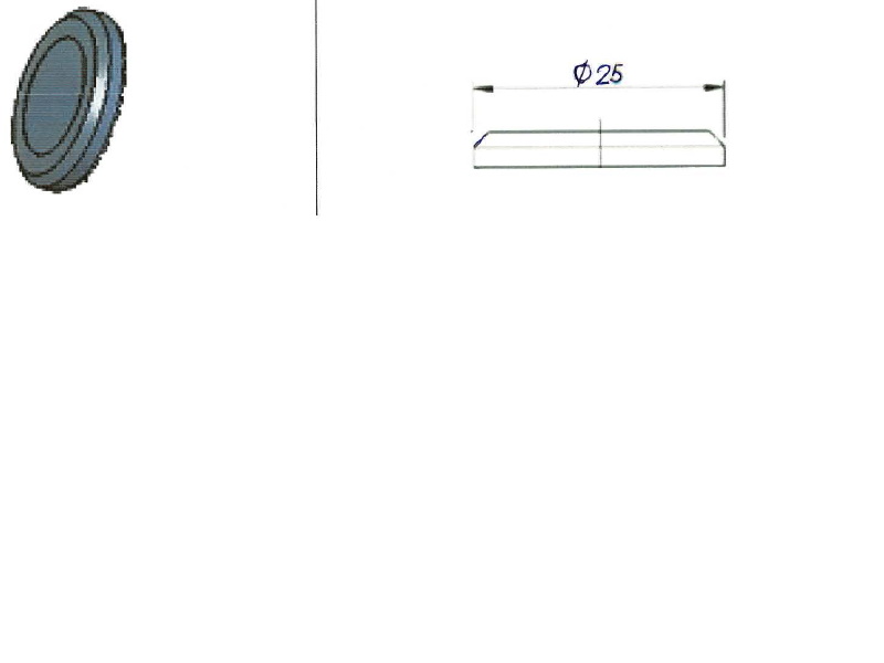 Piespiedēj ripa Ø25 mm M4