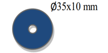 Distanceris Ø35x10 mm