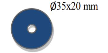 Distanceris Ø35x20 mm