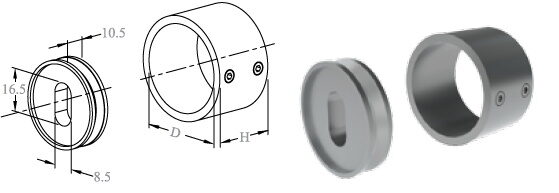 Roktura D42,4 mm sienas flancis