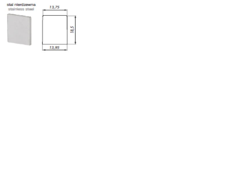 U-profila 19x14 mm gala vāciņš