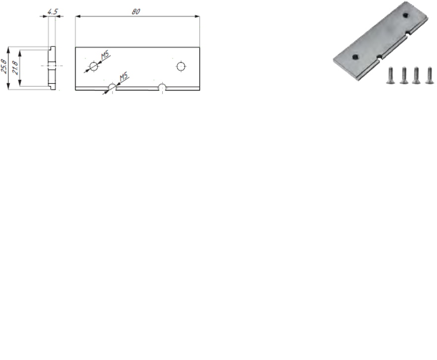Eņģu pastiprinošais ieliktnis durvju kārbai Nuovo Palermo
