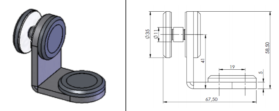 Punktveida stiprinājums Ø35 mm