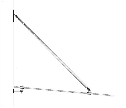 GR jumtiņa furnitūras komplekts siltinātai sienai ar atsaiti D12mm