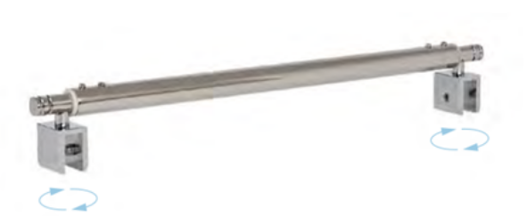 Dušas stangas komplekts stikls-stikls 350-500mm