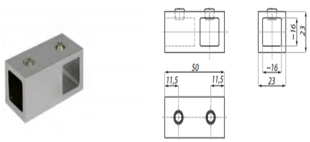T savienojums stanga-stanga