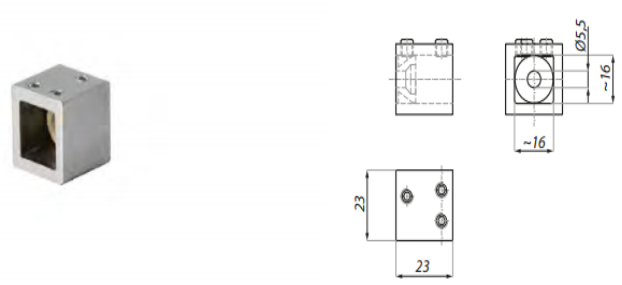 Stiprinājums stanga-siena