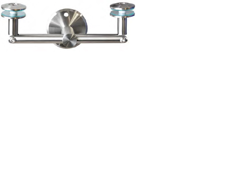 Jumtiņa Merano apakšējais dubultais sienas stiprinājums