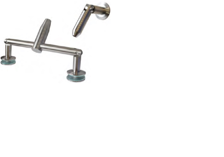 Jumtiņa Merano atsaites stiprinājuma komplekts diviem stikliem