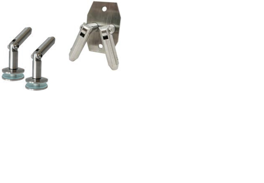 Jumtiņa Merano dubultais atsaišu stiprinājuma komplekts diviem stikliem