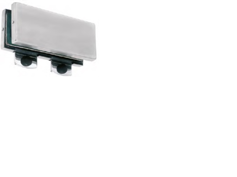 Stiprinājums stikls-stikls ar 2 atdurēm Como