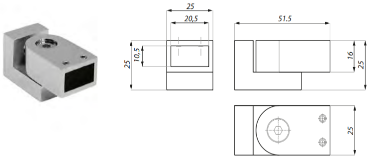 Stiprinājums stanga-siena