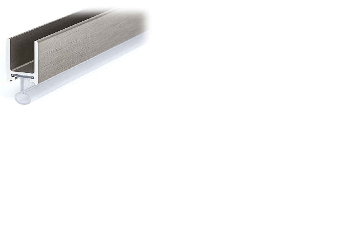 Akrila-alumīnija blīvprofils 8mm stiklam 2.2m