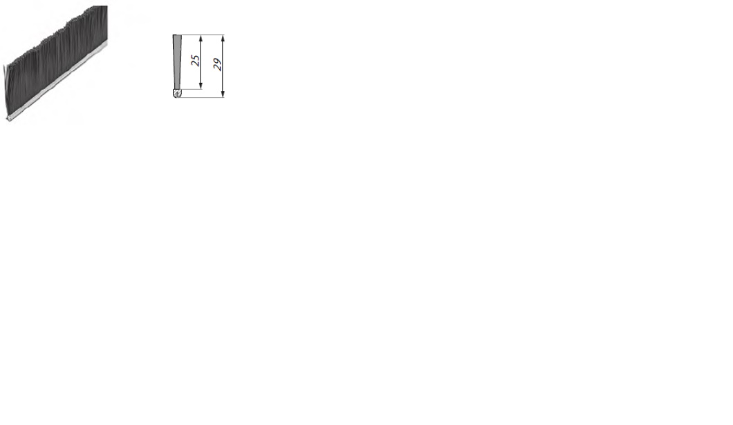 DRMN profilu augšējais birstītes profils, 1m