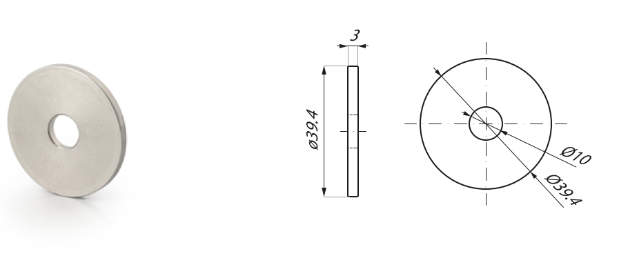 Distanceris 3mm priekš SO430; SO430D; SO445; SO445D