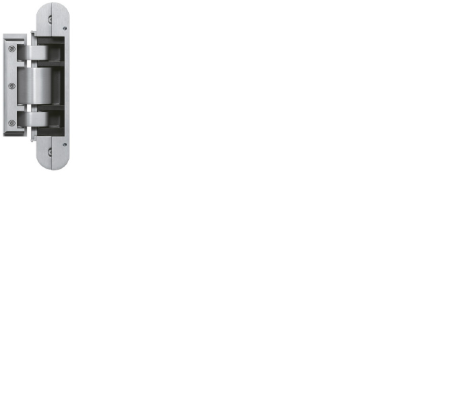 Iebūvētā durvju eņģe Tectus Glass