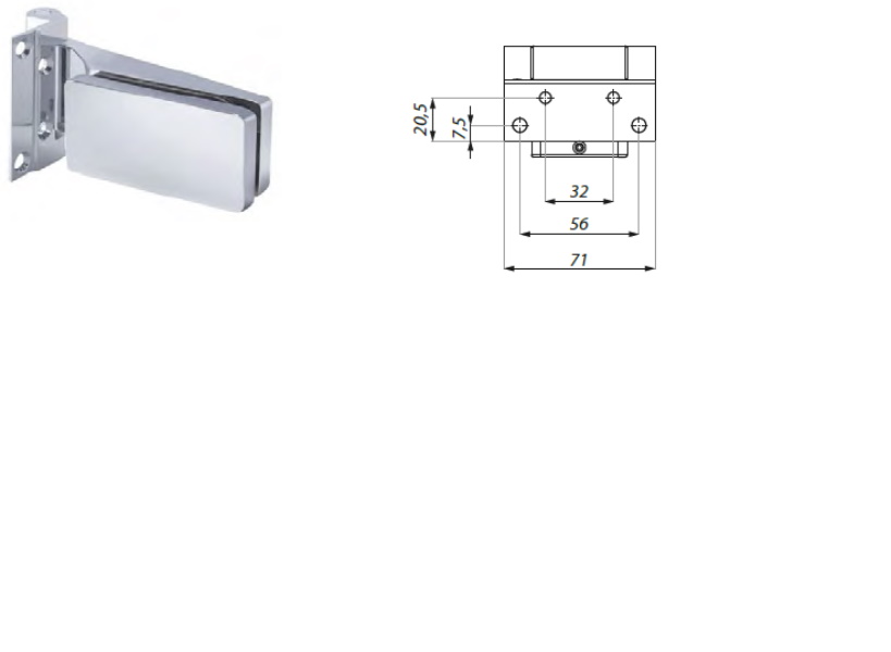 Erice Line durvju eņģe, komplekts