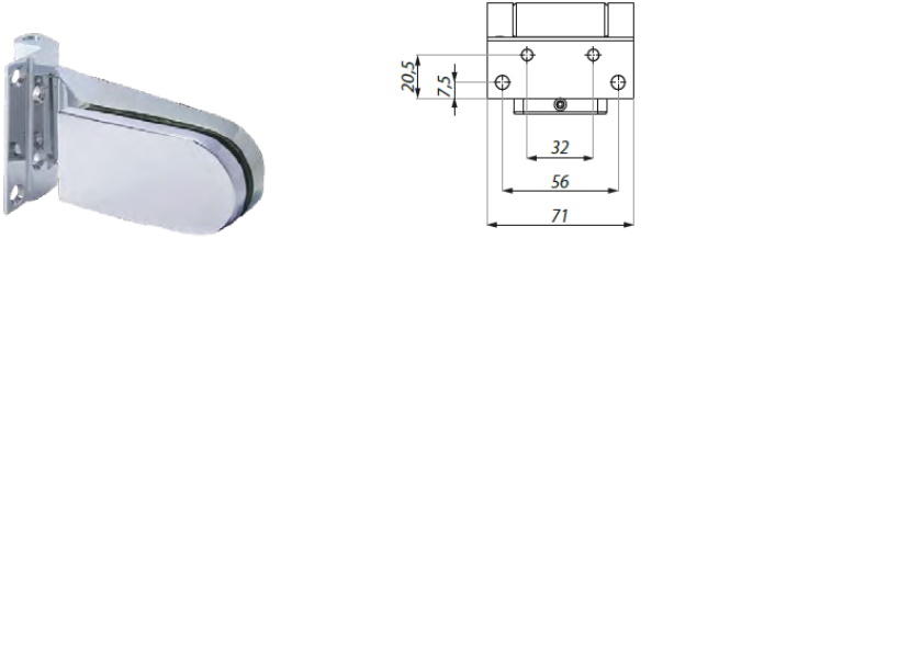 Erice Line durvju eņģe, komplekts