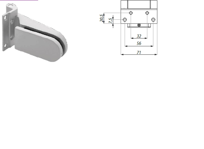 Erice Line durvju eņģe, komplekts