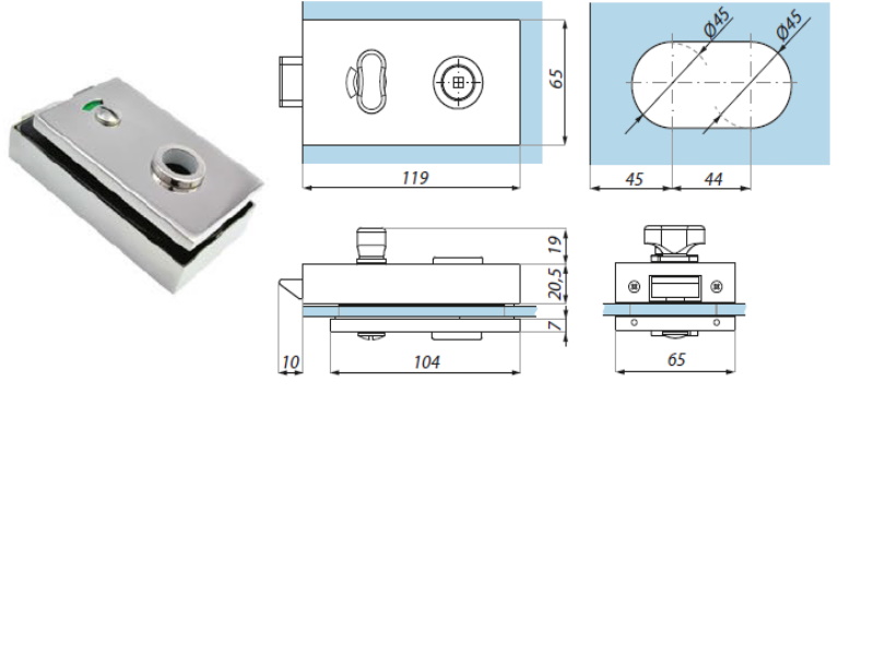 Erice Line WC slēdzene