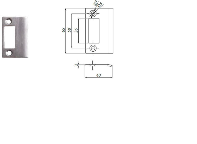 Slēdzenes pretplāksne uz sienas
