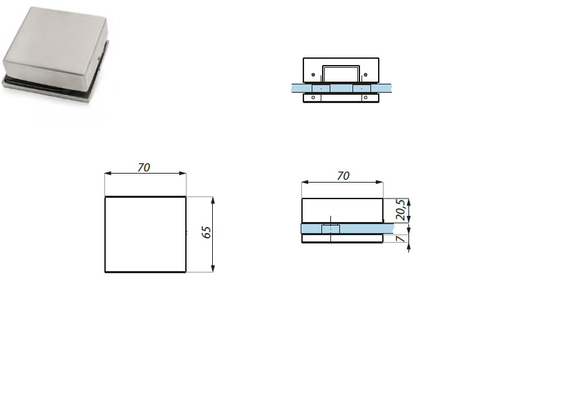 Erice Line slēdzenes pretplāksne uz stikla