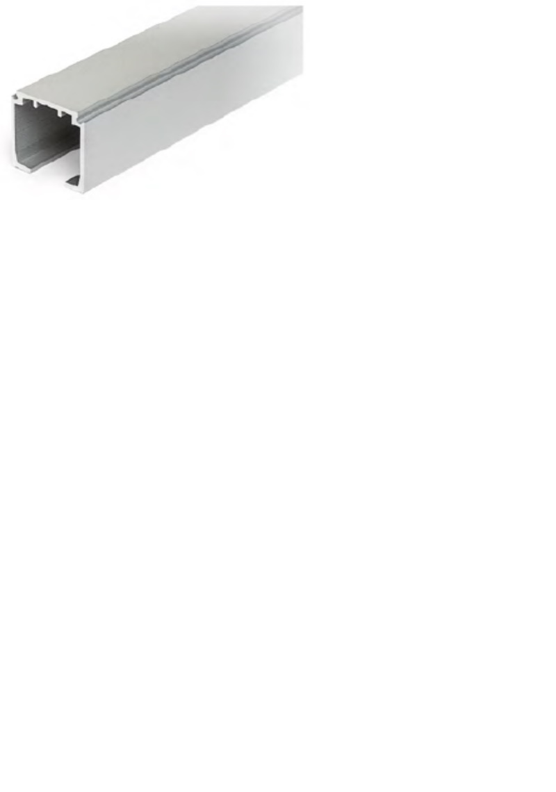 Bīdāmās sistēmas TERNO Vetro 80 griestu vadotnes profils