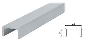 Stikla margu Trapani roktura U-profils