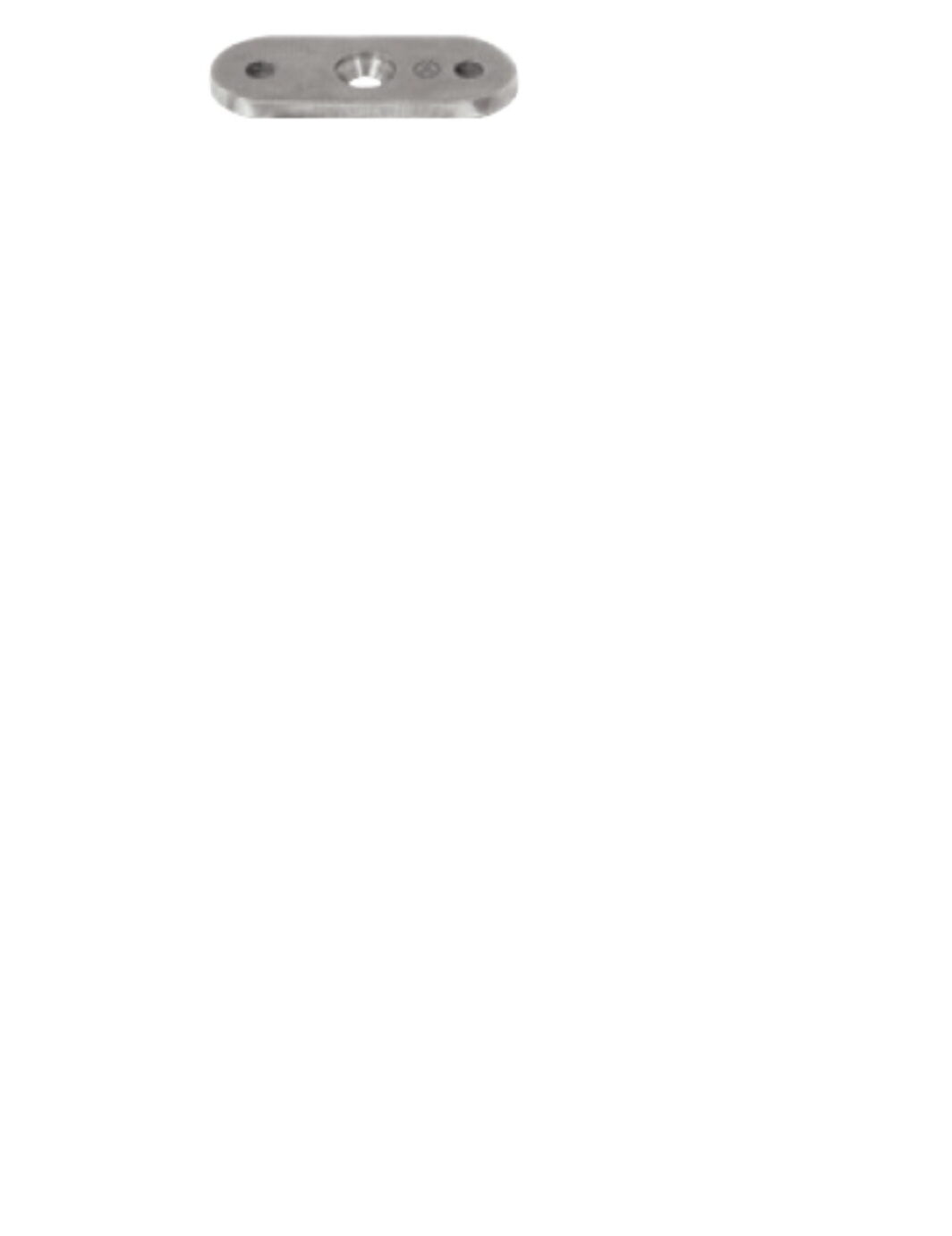 Plakanā roktura turētāja plāksnīte stabiņam