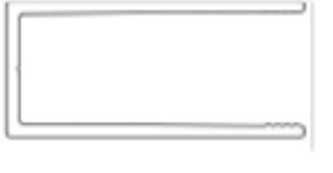 U-profils 40x18,5x40x1,7 mm