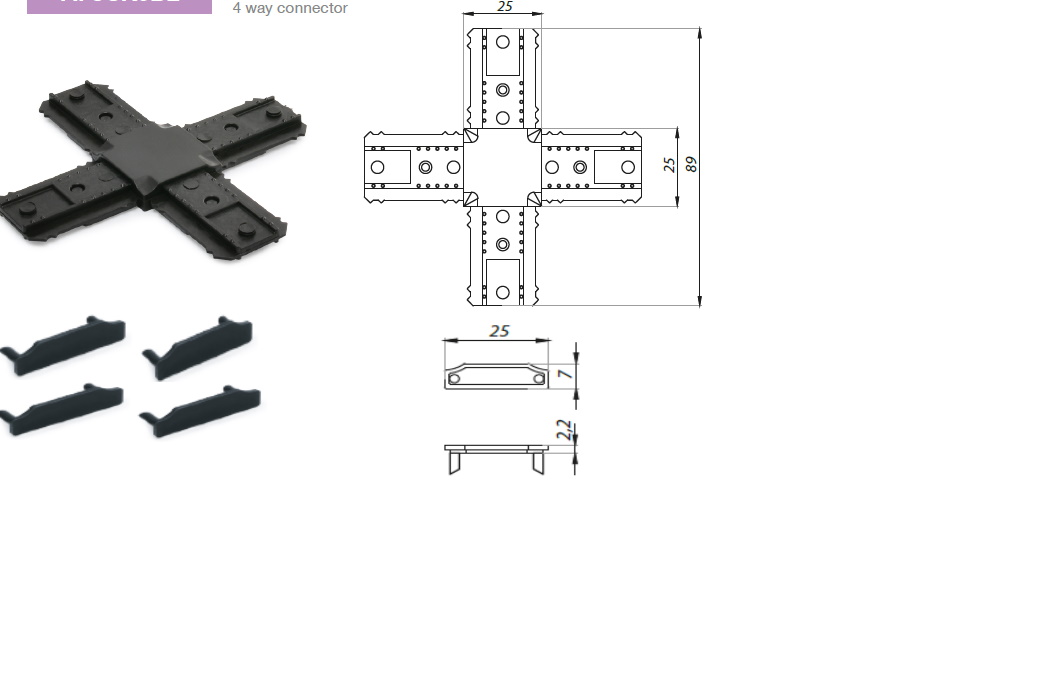 Dekoratīvās šproses savienojumu komplekts