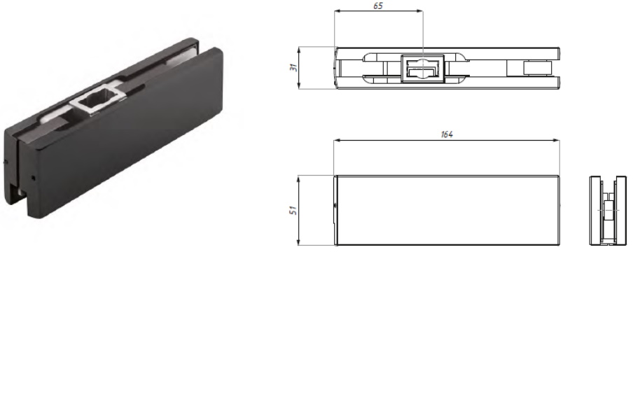 Apakšējā durvju eņģe Como