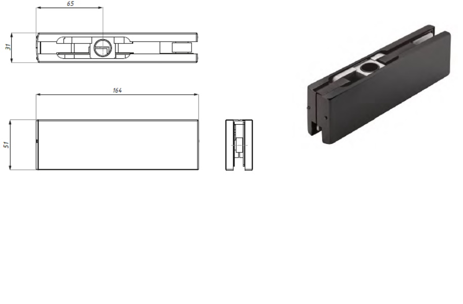 Augšējā durvju eņģe Como
