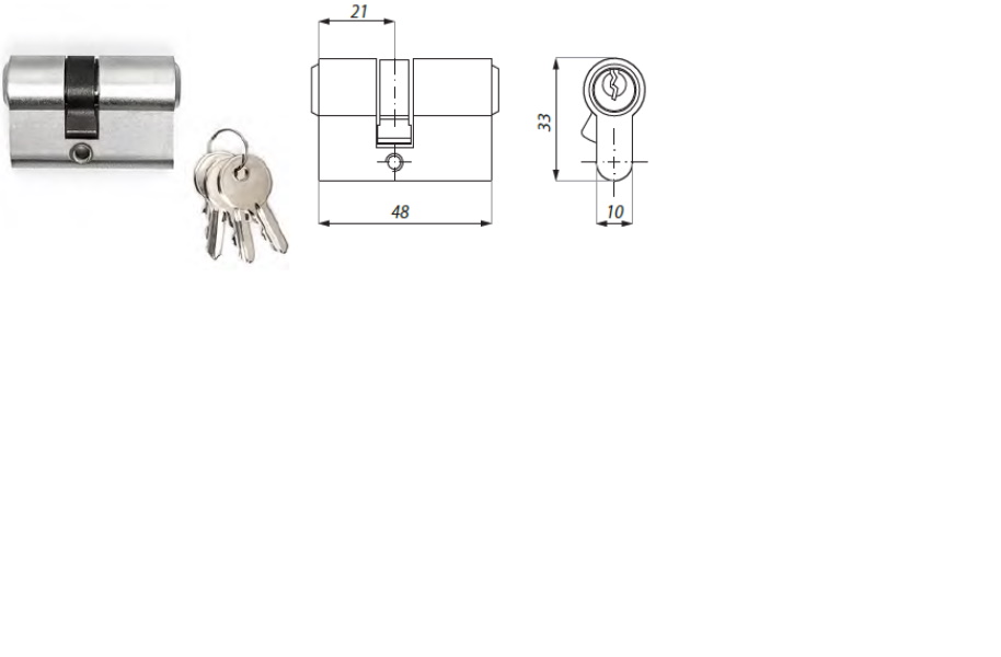 Eirocilindrs 21+27 mm